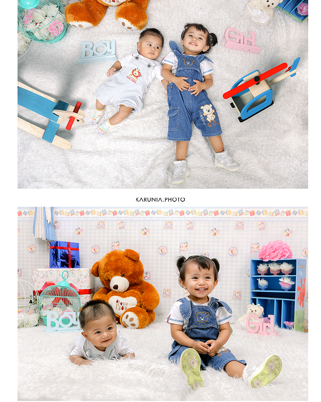 Sleeping newborn baby wrapped in soft knit blanket with delicate pink bonnet in neutral-toned studio setting